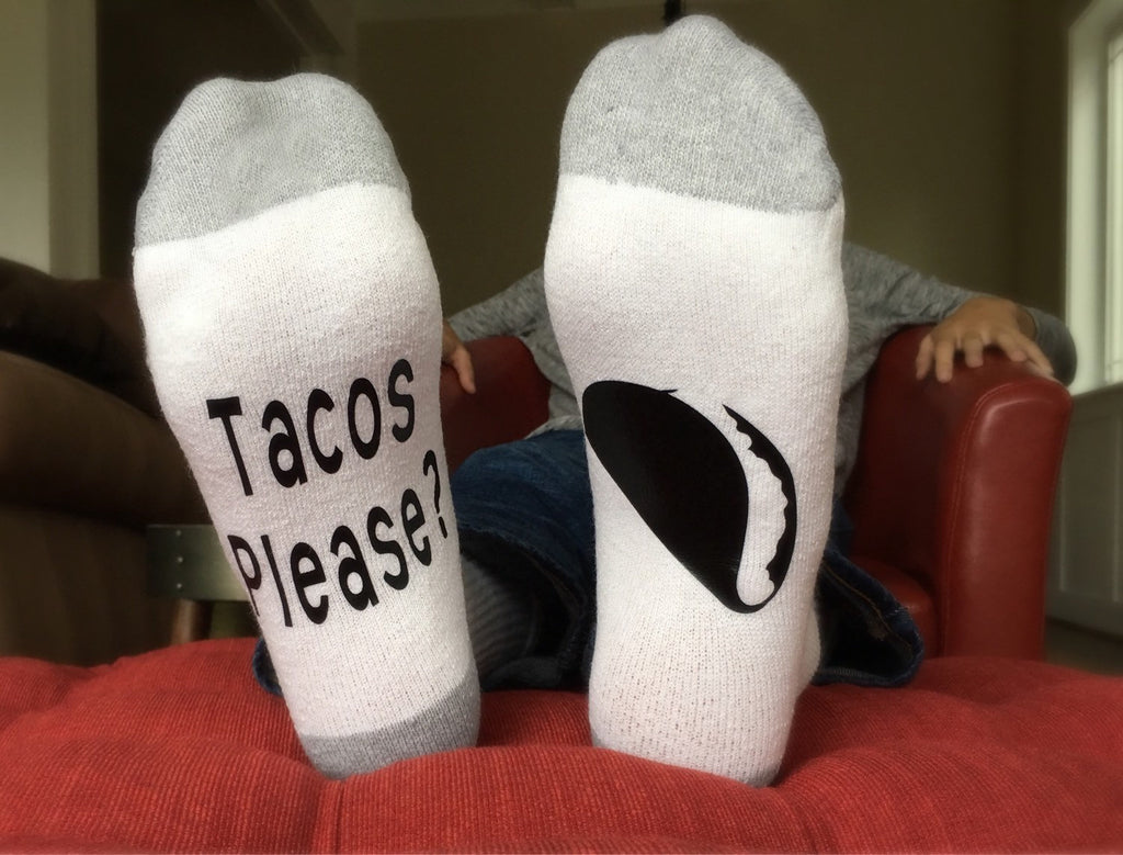 White Tacos Please Socks
